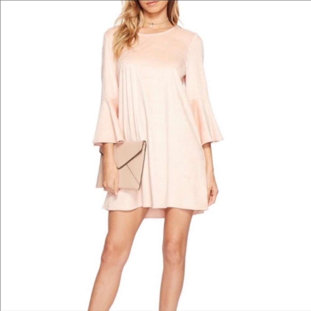 Anthropologie Blush Champagne Pink Dress